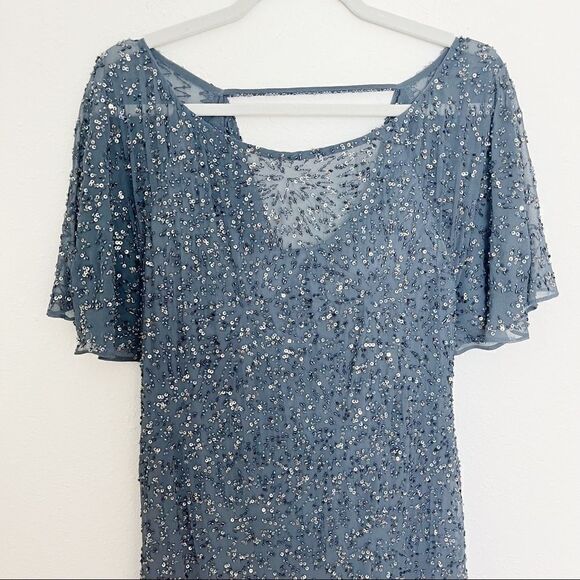 Aidan Mattox Short Sleeve  Sequin Mini Dress - Picture 3 of 10